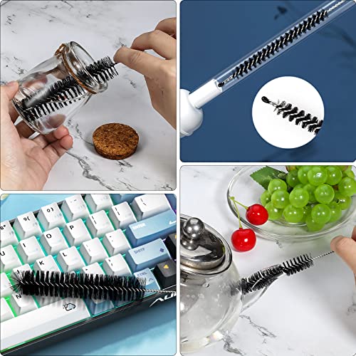 Ixiaoyoo 12 Pcs Straw Cleaner Brushes Set, 8.2 Inch Nylon Cleaning Brush | Black Tube Cleaner Brushes for Tumbler, Sippy Cup, Water Bottles, Hummingbird Feeders, Pipes, Sink Drain & Pet Waterers - color: 8.2 Inch Black Cleaning Brushes