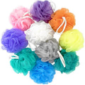 10 Pcs Bath Loofah Shower,Mesh Sponge Pouf,Soft Mesh Shower Loofahs for Body Wash,Bathing Accessories,Bathroom(10 Colors) - color: Style C - 30g