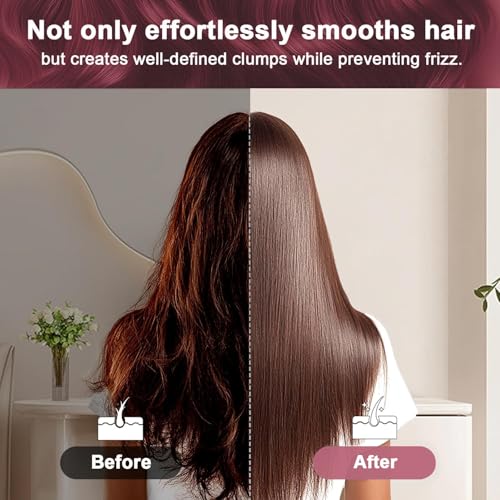 Wet Natural Boar Bristle Hair Brush for Fine Hair - A Great Gift | Smoothing Vented Detangling, Hair Texture, Gentle Scalp Feel, for Women and Men, Paddle, Frizz, Thin Hair, High Quality - color: Light Pink