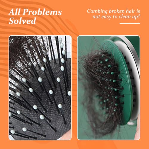 2 In 1 Hair Brush Cleaning Tool, 2025 New Comb Cleaning Brush, Portable Brush Cleaner for Travel, Hairbrush Cleaning Tool for Hair Salons (Gray) - color: Gray