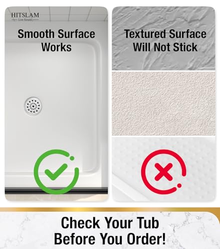 HITSLAM Shower Mat Anti Slip, Square Bath Mat for Tub Non Slip with Suction Cups and Drain Holes, 21x21 Inch Bathroom Shower Stall Floor Mat, Machine Washable, Soft on Feet, Clear - color: Clear, size: 21" x 21" (Square)
