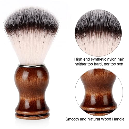 SANWA Grooming Shaving Kit for Men, Strong Straight Razor Stand,Shaving Brush,Stainless Steel Shaving Soap Bowl,For Guaranteed Best Shave of Your Life, Nice Gift for Dad, boyfriend, Husband - color: Silver Shaving Set