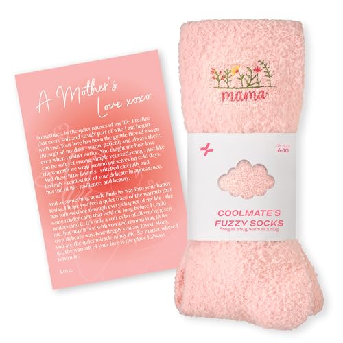 CoolMate Cozy Soft Cloud Socks, Fuzzy Socks for Women - color: B.04 - Floral Mama
