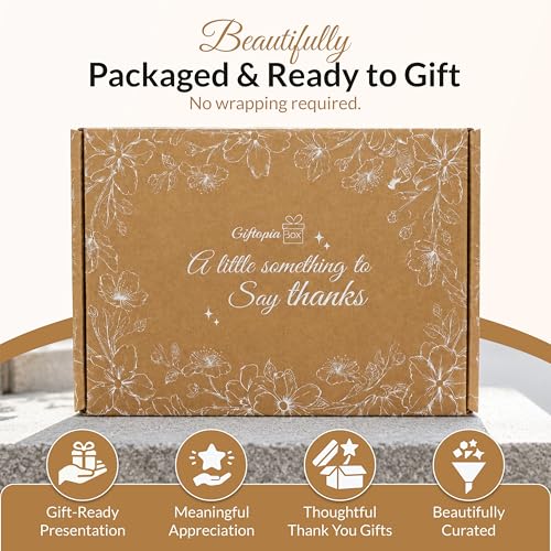 Thank You Gift Box for Women – Self Care Spa Set for Coworkers, Teachers, Nurses & Friends, Appreciation Care Package for Birthdays & Thinking of You Gift Box Set - color: Thank You