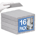 Herda 16 Pack Pumice Stone Toilet Bowl Cleaning, Powerfully Pumice Stick for Toilet Cleaning Hard Water Rings, Calcium Buildup, Rust, Pumice Stone for Cleaning Stove, Tub, Grill, Swimming Pool, Sink - size: 16Pack with Glove