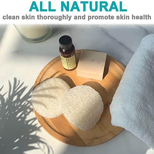 18 pcs/Set Natural Exfoliating Face Pad Loofah Sponge Facial Brush - Makeup Remover - Shower Scrubber - Remove Dead Skin - Body Bath Spa for Men & Women - Renewable Resource - Pack of 18 - size: 1 Count (Pack of 18)