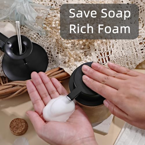 Stone-Textured Foam Ceramic Soap Dispenser, Wabi Sabi Home Décor