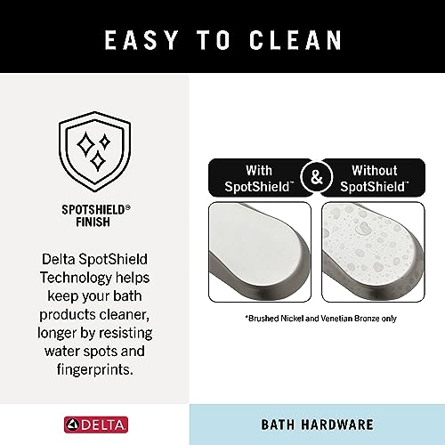 Delta Faucet Porter 18 inch Towel Bar, SpotShield Brushed Nickel , Bathroom Accessories, PTR18-BN - style: 18 inch Towel Bar