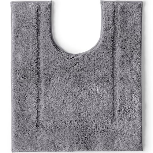 Lands' End Non Skid Bath Rug Rich Steel Rug- Contour - color: Rich Steel, size: 1'11" x 1'8" (Rectangular)