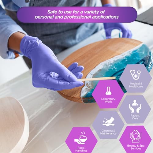 MED PRIDE Nitrile Exam 1200 Count Gloves, Blue Disposable Exam Gloves, Powder-Free Latex-Free, Medical Grade - style: Medium Case of 1200