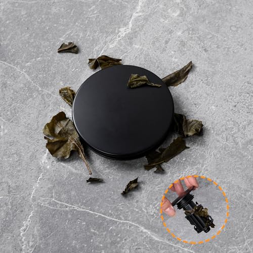 TIORIY Vessel Sink Drain Without Overflow, Plastic Bathroom Pop up Sink Drain Fit for 1 3/4 Inch Vessel Sink, Built-in Anti Clogging Sink Stopper, Matte Black - color: No Overflow Black