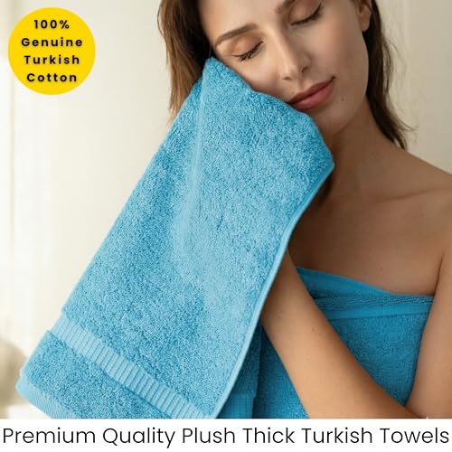 SALBAKOS 2-Piece 100% Turkish Cotton Extra Large Bath Towel 35x70 inch | Premium Hotel Quality Bath Sheet Towels | Thick, Soft, Absorbent, Oversized Bath & Beach Towels (Aqua, 2 Bath Sheets) - color: Aqua, size: 2 Bath Sheets