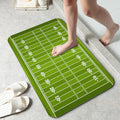 American Football Field Bathroom Mat,Non-Slip Rubber Backing Thin Low-Profile Bath Rug,Easy-Clean Bathroom Floor Mat for Shower,Bathtub,Kitchen,or Entryway - color: American Football Field