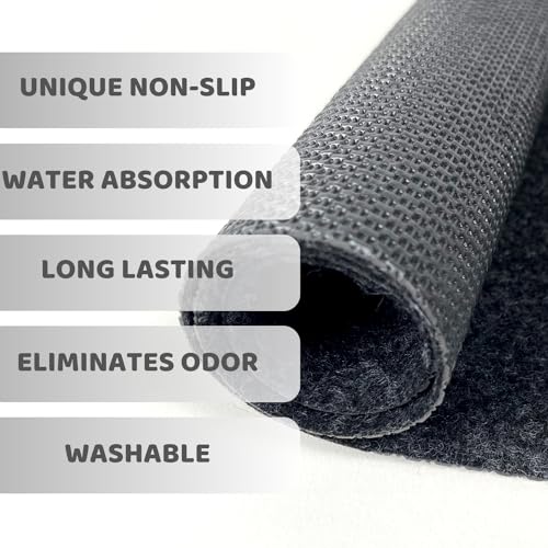 SAVUK Urinal Mats Non-Slip Non-Adhesive Water Absroption Bathroom, Restaurant, Gym, Restroom Toilet Floor Pad for Men and Women Hexagon Shaped Dark Gray Commercial Splash (1 PACK) - style: 1 PACK