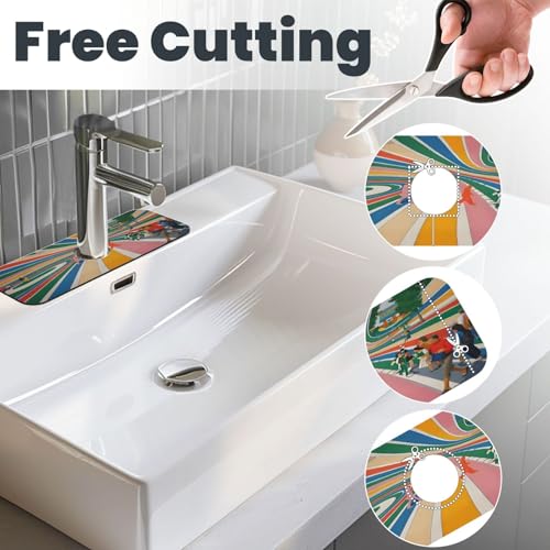 Beatles Come Together Abbey Road Kitchen sink faucet pad, strong water absorption, anti slip, easy to clean, very suitable for splash and drip prevention, suitable for kitchens and bathrooms - color: Beatles Come Together Abbey Road