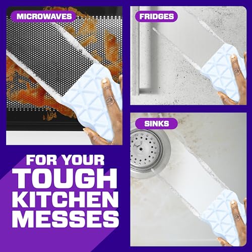 Mr. Clean Magic Eraser Sponge, All Purpose Cleaner, Cleaning Scrubber, Wall, Kitchen, Bathroom, Shower Cleaner, Melamine Sponge, Cleaning Pads, Variety Pack, 5 Extra Durable, & 3 Grease Magic Erasers - size: 8 Count, style: Upgraded Version