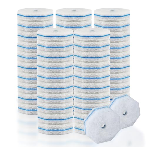 50Pcs Disposable Toilet Brush Refills, Compatible with Most Toilet Brushes for Easy Bathroom Cleaning - Disposable Bowl Cleansing Wand Heads