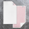 VOOVA & MOVAS Absorbent White Cotton Bath Mats Set of 2 Bathroom Rugs - Non Slip Function, Thick 970gsm, Machine Washable, Luxury Style, Large 20"x32" Rubber Backed Bathroom Mats, Quick-Dry - color: White, size: 19"x35"