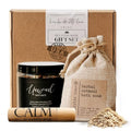 Relaxing Bath Gift Set for Women – Ready-to-Gift Spa Gift Set with Calm Essential Oil Roller, Epsom Bath Salts & Organic Lavender Oatmeal Bath Soak by Soulistic Root