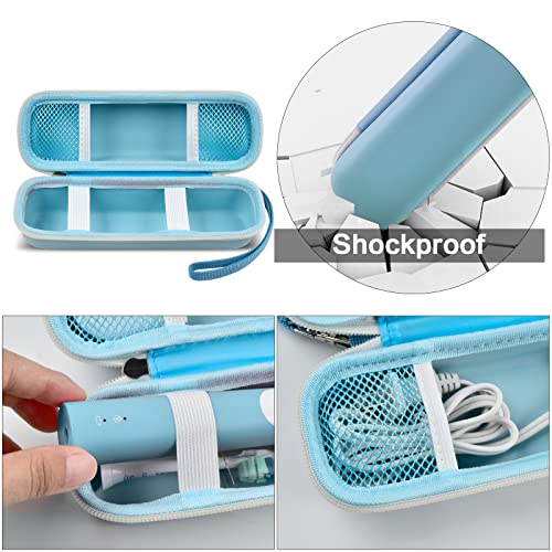 GWCASE Toothbrush Travel Case Compatible with Oral-B Pro 1000 2000 3000 3500 5000 7500/ for Philips Sonicare ProtectiveClean 4100 6100 5100 6500 7500 Rechargeable Electric Toothbrush (Box Only) -Blue - color: Blue
