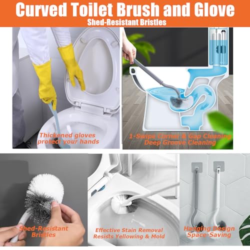 Upgraded Toilet Plunger,High Pressure Toilet Plunger,Powerful Air Drain Unclogger,Toilet Brush and Plunger Set,All Purpose Toilet unclogging Tool for Bathroom(Plunger Upgrade) - color: Plunger Upgrade