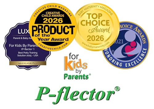 P-flector® Toilet Seat Urine Guard (1-Pack) - Pee Splash Guard for Potty-Training Kids, Adults, Seniors & Special Needs Individuals - Fits Round, Elongated & Curved Toilet Seats - size: 1 Pack