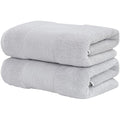 Modern Threads - Air Cloud 2-Pack 100% Zero-Twist Cotton Bath Sheet Set - Super Absorbent & Quick Dry - 500 GSM - Soft & Plush, Gray - color: Gray, size: 2-Pack Bath Sheet