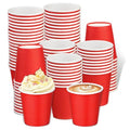 100 Pack 3 oz Paper Cups, Disposable Small Bathroom Cups Red | Bathroom Cups Espresso Small Cups, Mini Disposable Cup for Snack Bathroom, Party Travel Picnic BBQ - color: Red, size: 100 Count