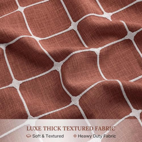 Farmhouse Shower Curtain with Snap-in Liner, No Hooks Needed Fabric Shower Curtains with Tassels for Rustic Bathroom Decor, with Window,with Magnets,Water Repellent&Machine Washable,Orange,71x74Inch - color: Orange-window, size: 71"W x 74"L (Pack of 1)