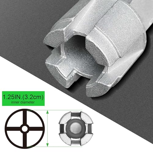 Tub Drain Remover Wrench, Tub Dual Ended Drain Wrench for Bath Drains, Shower Drain Heavy Duty Aluminum