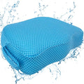 REEZEIVI Hot Tub Booster Seat for Adults,5 Inch Thick SPA Cushion,Weighted Hot Tub Cushion with Non-Slip Bottom,Quick Dry Spa seat,Washable 3D Mesh,Inflatable Hot Tub,Pool, Bathtub (Bue) - color: Bue
