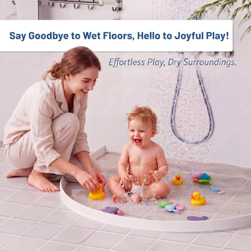 3.94" High Collapsible Shower Threshold Water Dam, 78 Inch Silicone Shower Water Splash Guard Strip Barrier for Bathroom Floor, Wet and Dry Separation Bathroom and Kitchen(Classic) - style: Classic