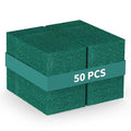 50-Pack Heavy Duty Green Scouring Pads 4x6 Inch | Reusable Non-Scratch Scrub Pads for Kitchen, Dishes, Pots, Pans, Grills & Household Cleaning | Multipurpose Scrubbers for Tough Stains - size: 4 X 6 50 Pack
