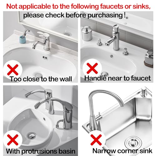 Mini sink splash guard 9.6” Dual – Sided Small Faucet Splash & Drain Mat Durable & Multifunctional faucet handle drip catcher tray for Kitchens and Bathroom Sinks (Gray) - color: A Style Grey
