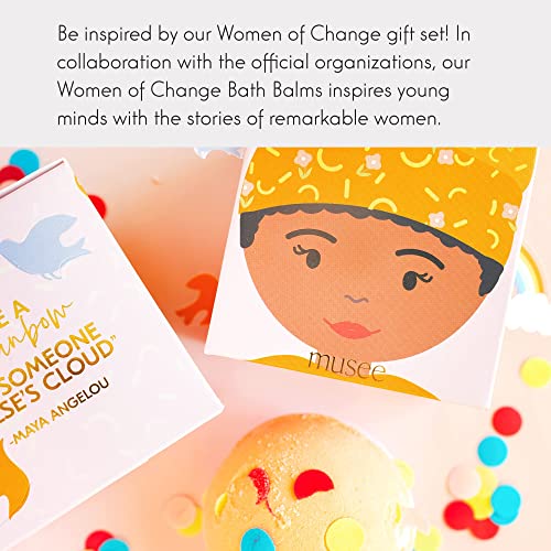 Musee Women of Change Bath Bomb Gift Set - 5 Organic, Paraben & Sulfate Free Bath Bombs for Mothers Day, Teens & Sensitive Skin - style: Women of Change