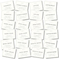 Verute Waterproof Labels for Amber Glass Soap Dispenser and Plastic Bottles 3.15"x2.35" Peel & Stick - Kitchen, Bathroom & Shower Set - 24 Pieces (White) - color: White