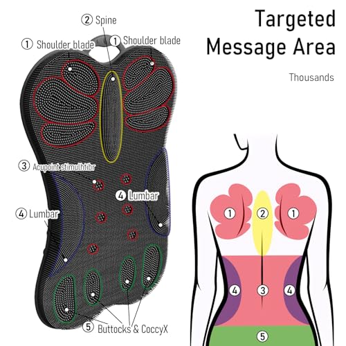 Back Scrubber Shower Bathtub Tub Body Bath Cushion Back Lumbar Support - Silicone Ergonomic Extra Large Thick Soft Seat Paded Non-Slip Suction Cups Relaxing Spa Exfloating Scrubber Mat Black - color: Black