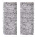 SKL Home CloudSoft Cotton Luxury Hand Towel 2pc Set for Bath/Kitchen/Bar & Gift, Gray - color: Gray, style: Hand Towels (Set of 2)