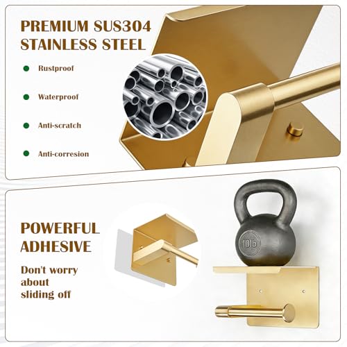 Toilet Paper Holder with Shelf, Adhesive or Screw Wall Mount Toilet Tissue Roll Holder for Bathroom