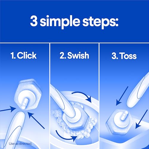 Clorox 03191CT Toilet Wand Disposable Toilet Cleaning Kit: Handle, Caddy & Refills, White (Case of 6) - size: 1 Count (Pack of 1)