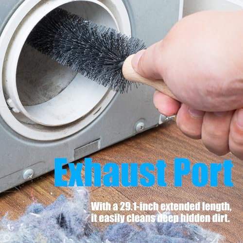 Washing Machine Cleaning Brush,Dryer Vent Cleaner Kit,Crevice Brush for Bathroom, Shower & Kitchen - Scrub Brushes with Long Handle,Household Cleaning Tools Tile, Bathtub, Sink, Grout Cleaning Brushes