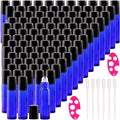 inice 100 Pack,10ml Roller Bottles for Essential Oils Cobalt Blue Thick Glass Stainless Steel Roll On Ball Bottles - color: 100 PACK Cobalt Blue Roller Bottles