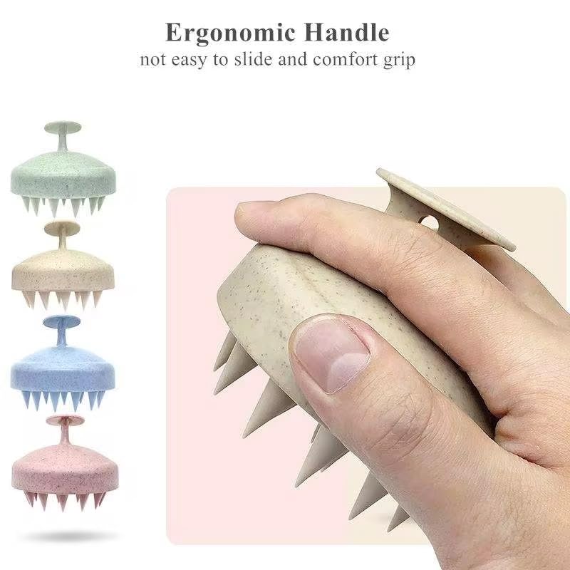 3-in-1 Hair Care Set – Detangling Brush, Wide Tooth Comb & Scalp Massager Brush | Reduces Breakage, Stimulates Scalp & Promotes Healthy Hair Growth – for Curly, Coily, Natural & Straight Hair(Beige) - color: Beige