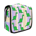 senya Hanging Travel Toiletry Bag Kit Makeup Case Cosmetics Organizer for Men Women - color: Dinosaur Stripe