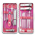 Manicure Set - 19 in 1 Professional Nail Clippers Pedicure Kit, Manicure Tool Kit, Stainless Steel Facial Grooming Set Kit, Gift Idea for Women, Men, Girls, Teens, Red - color: Red