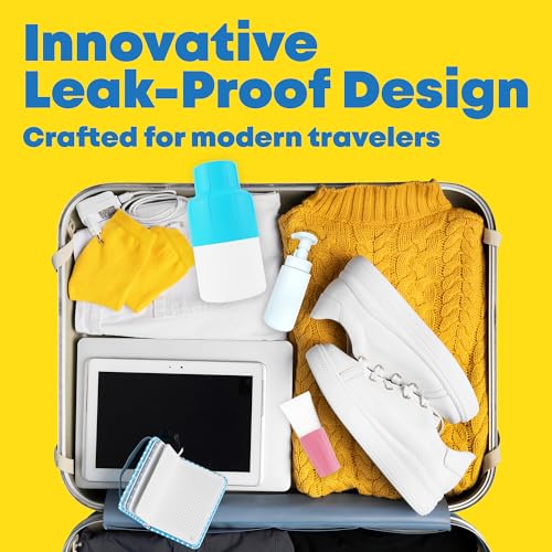 Multi-Size Silicone Bottle Covers for Travel – Leak-Proof Stretchable Sleeves & Safety Clip Locks, Silicone Covers for Travel Toiletries, Bottle Sleeves for Traveling Essentials (8)