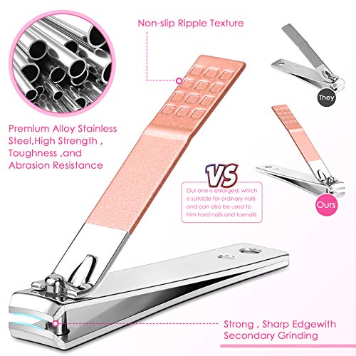 Manicure Set Women Nail Clippers Set Nail kit Manicure Pedicure Kits Professional Grooming Kit Nail Care Gift for Women Nail Sets Ultra Sharp Suitable for Home Travel Foot Hand Care Tools (Pack of 2) - size: 8 Piece Set (Pack of 2)