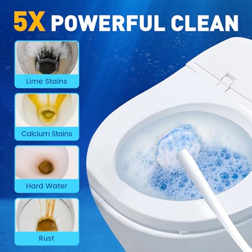 Toilet Brush Refills, Disposable Toilet Bowl Cleaner Refills for Toilet Cleaner Wand, Single-Use Hygienic Scrubber Pads, 150 Count - size: 1 Count (Pack of 150)