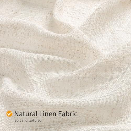 Gibelle Small Stall Boho Farmhouse Shower Curtain Set with Liner, Linen Bohemian French Country Bath Curtain 36x72, Beige/Cream - color: Beige-liner Set, size: 36"W x 72"L (Pack of 1)
