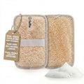 Natural Loofah Sponge for Body Scrub, Exfoliating Body Scrubber & Loofah with Handle, Exfoliating Pads, Loofah for Women, Men & Kids (2 Count - 1 Pack, Rectangular) - color: Cream-rectangular